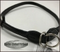 Preview: Zughalsband Leder 8mm/39-50cm schwarz